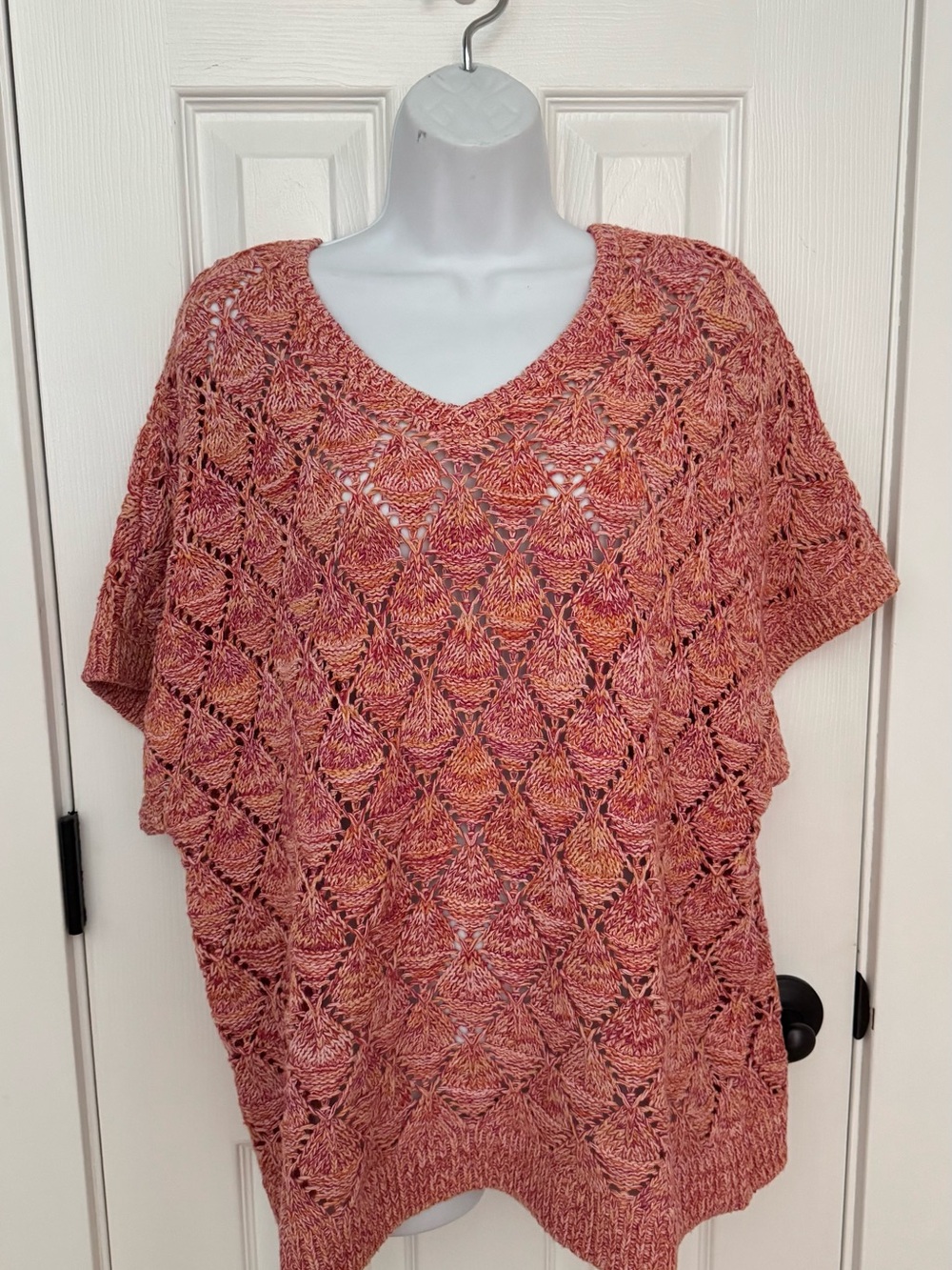 Coldwater Creek Open-Knit V-Neck Sweater